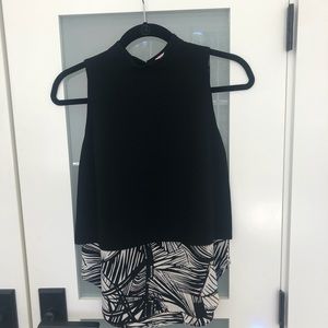 Elizabeth and James Layered mock neck top